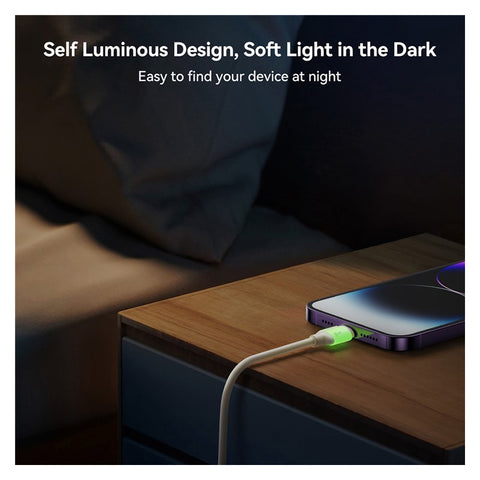 JOYROOM A53 30W USB-A to Lightning Silicone Cable – 2M Fluorescent