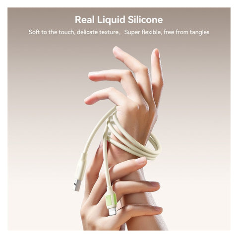 JOYROOM A53 30W USB-A to Lightning Silicone Cable – 2M Fluorescent